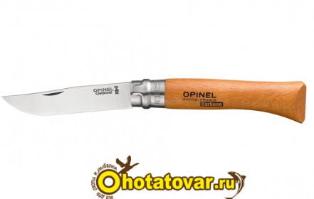 Нож для охоты Opinel Carbon 10VRN (ручка из бука)